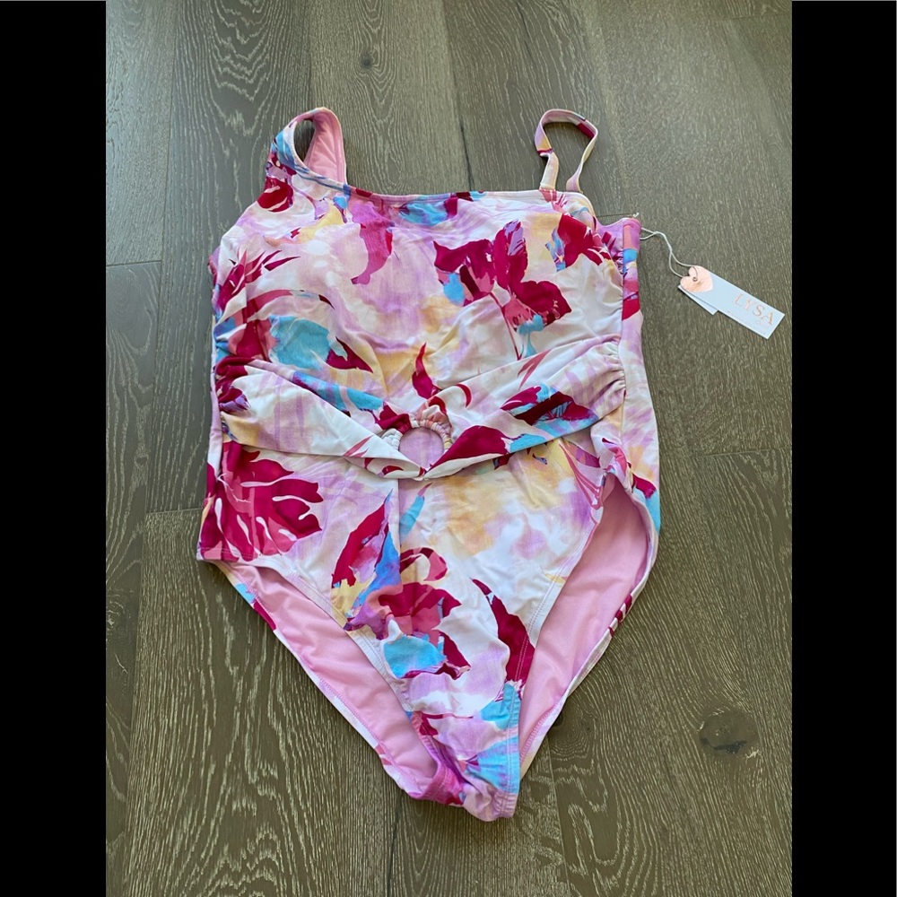 LYSA Love Your Size Swim floral print one-piece swimsuit
